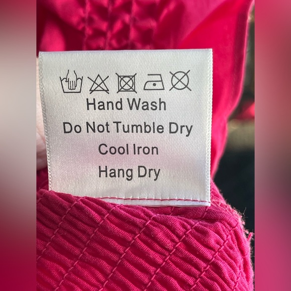 o.p.t. One Pretty Time NWT Ruffled Pink Strap and Square Smocked Top - Picture 5 of 8